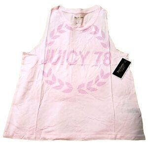 Juicy Couture womens sleeveless Pink TRK Sporty Heritage Tank Sz Medium nwt